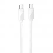 Дата кабель Hoco X114 Energy Type-C to Type-C 60W (1m) White