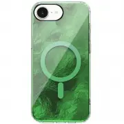 Чохол TPU Shiny Mountain (MagFit) для Apple iPhone 16e (6.1") Green
