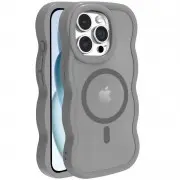 Чехол TPU+PC Undine with MagSafe для Apple iPhone 15 Pro Max (6.7") Grey