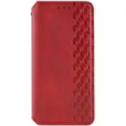 Кожаный чехол-книжка GETMAN Cubic (PU) для Samsung Galaxy S23 FE Красный