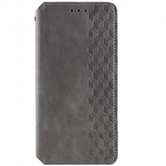 Кожаный чехол-книжка GETMAN Cubic (PU) для Samsung Galaxy S23 FE Серый