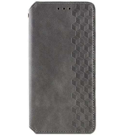 Кожаный чехол-книжка GETMAN Cubic (PU) для Samsung Galaxy S23 FE Серый