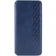 Кожаный чехол-книжка GETMAN Cubic (PU) для Samsung Galaxy S23 FE Синий