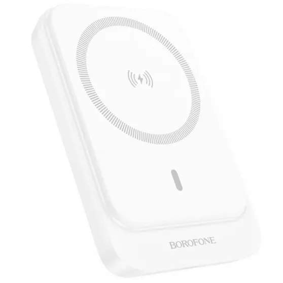 Портативное ЗУ Power Bank BOROFONE BJ63 Nimble PD20W с БЗУ 5000 mAh White