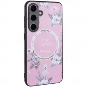 TPU+PC чохол Secret Garden with MagFit для Samsung Galaxy S23 FE Pink