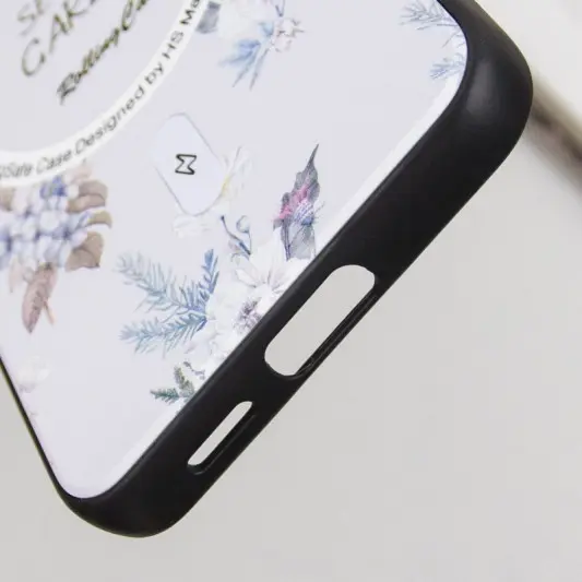 TPU+PC чехол Secret Garden with MagFit для Samsung Galaxy S23 FE White - изображение 6