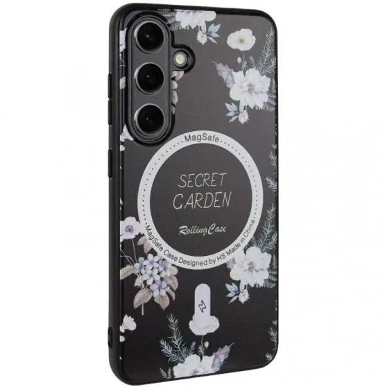 TPU+PC чехол Secret Garden with MagFit для Samsung Galaxy S23 FE Black