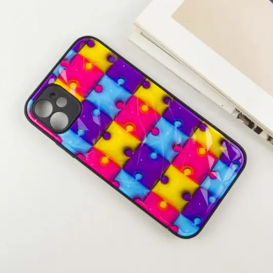 TPU+PC чехол Prisma Fluffie для Apple iPhone 12 (6.1") Puzzle - изображение 2
