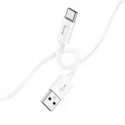 Дата кабель Hoco X87 Magic silicone USB to Type-C (1m) White
