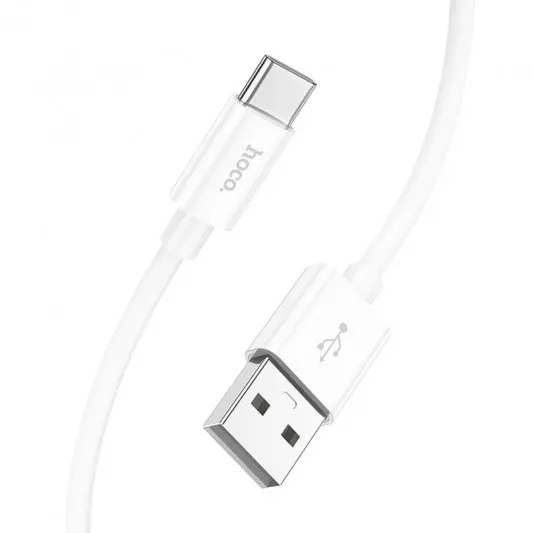 Дата кабель Hoco X87 Magic silicone USB to Type-C (1m) White - зображення 3 