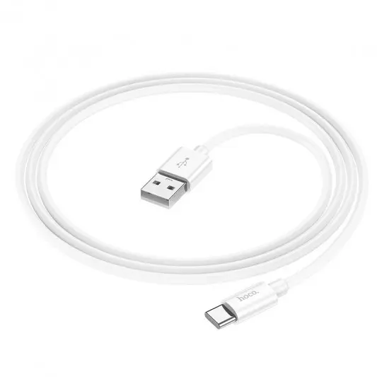 Дата кабель Hoco X87 Magic silicone USB to Type-C (1m) White - зображення 4 