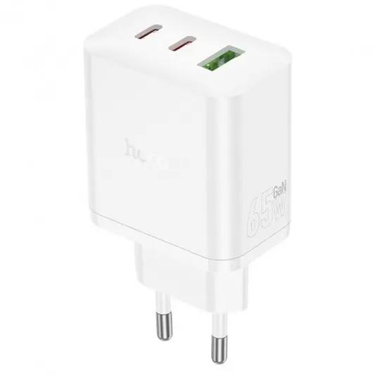 СЗУ Hoco N51 Scenery PD65W (1USB-A/2C) White