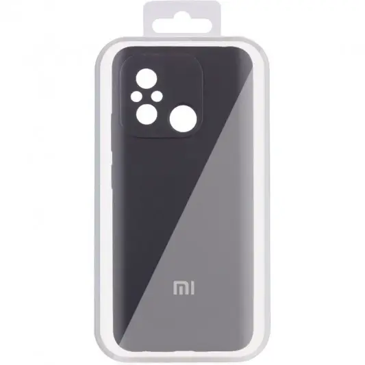 Чохол Silicone Cover Lakshmi Full Camera (AA) with logo для Xiaomi Redmi 12C / Poco C55 Чорний / Black - зображення 1 