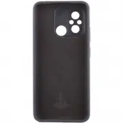 Чохол Silicone Cover Lakshmi Full Camera (AA) with logo для Xiaomi Redmi 12C / Poco C55 Чорний / Black
