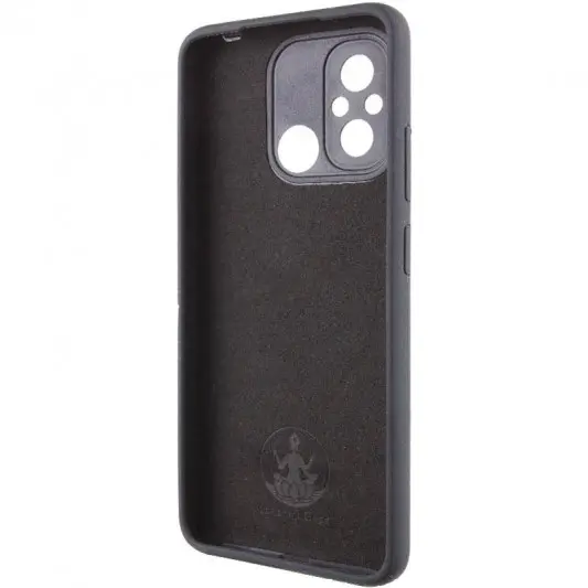Чохол Silicone Cover Lakshmi Full Camera (AA) with logo для Xiaomi Redmi 12C / Poco C55 Чорний / Black - зображення 3 