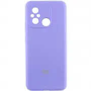 Чохол Silicone Cover Lakshmi Full Camera (AA) with logo для Xiaomi Redmi 12C / Poco C55 Бузковий / Dasheen