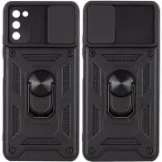 Ударостійкий чохол Camshield Serge Ring для Samsung Galaxy A03s Чорний