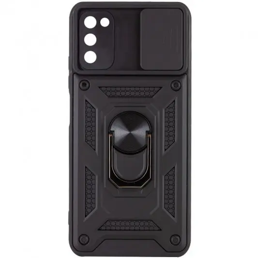 Ударостійкий чохол Camshield Serge Ring для Samsung Galaxy A03s Чорний - зображення 1 