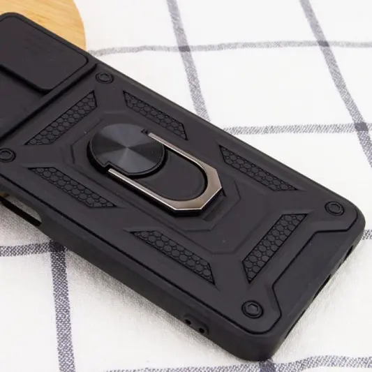 Ударостійкий чохол Camshield Serge Ring для Samsung Galaxy A03s Чорний - зображення 3 