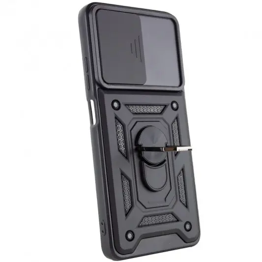 Ударостійкий чохол Camshield Serge Ring для Samsung Galaxy A03s Чорний - зображення 4 