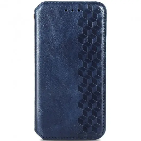 Кожаный чехол-книжка GETMAN Cubic (PU) для Xiaomi Redmi 10C Синий