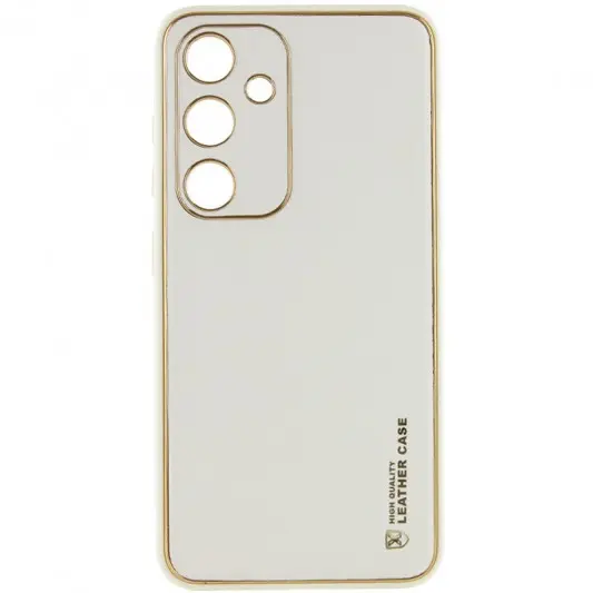 Кожаный чехол Xshield для Samsung Galaxy S23 Белый / White