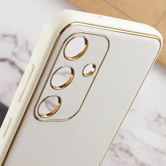 Кожаный чехол Xshield для Samsung Galaxy S23 Белый / White - изображение 4