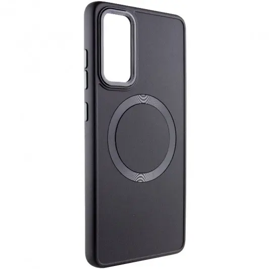TPU чохол Bonbon Metal Style with MagSafe для Samsung Galaxy S23 Чорний / Black