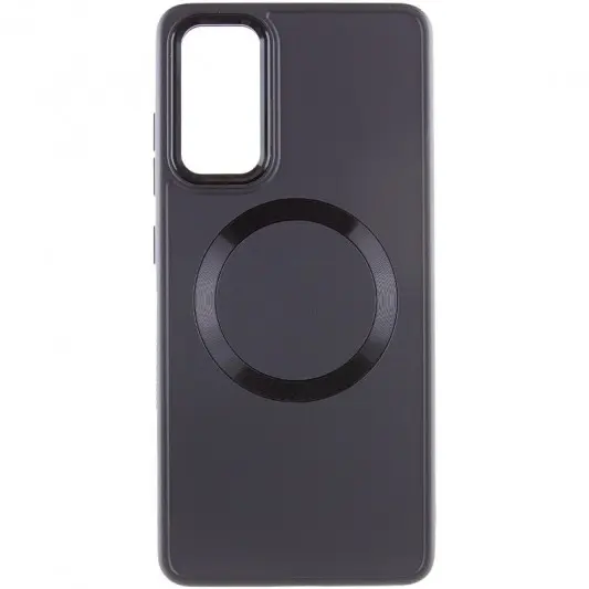 TPU чохол Bonbon Metal Style with MagSafe для Samsung Galaxy S23 Чорний / Black - зображення 1 