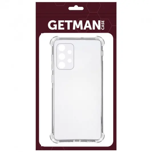 TPU чехол GETMAN Ease logo усиленные углы Full Camera для Samsung Galaxy A23 4G Бесцветный (прозрачный) - изображение 1