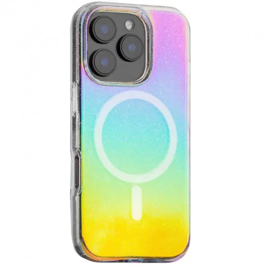 Чехол TPU Galaxy Sparkle (MagFit) для Apple iPhone 16 Pro Max (6.9") Chroma+Glitter