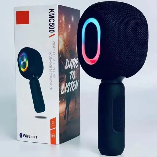 Караоке Мікрофон-колонка KMC500 Black - зображення 2 