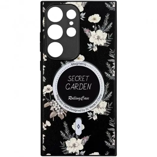 TPU+PC чехол Secret Garden with MagFit для Samsung Galaxy S23 Ultra Black