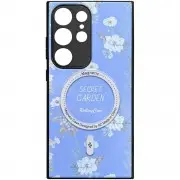 TPU+PC чехол Secret Garden with MagFit для Samsung Galaxy S23 Ultra Lilac
