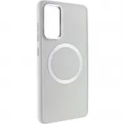 TPU чохол Bonbon Metal Style with MagSafe для Samsung Galaxy S22 Білий / White