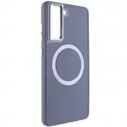 TPU чохол Bonbon Metal Style with MagSafe для Samsung Galaxy S22 Сірий / Lavender