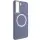 TPU чохол Bonbon Metal Style with MagSafe для Samsung Galaxy S22 Сірий / Lavender