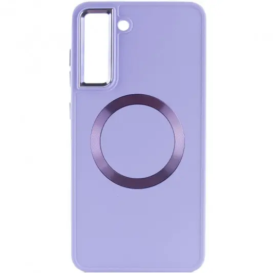 TPU чохол Bonbon Metal Style with MagSafe для Samsung Galaxy S22 Бузковий / Dasheen - зображення 1 