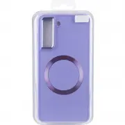 TPU чохол Bonbon Metal Style with MagSafe для Samsung Galaxy S22 Бузковий / Dasheen