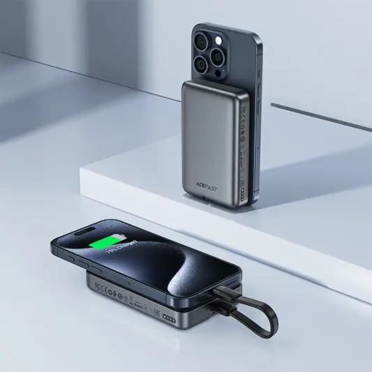 Портативний ЗП Power Bank Acefast M10 PD30W з БЗП 10000 mAh Black - зображення 4 