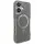 TPU+PC чохол Metal Buttons with MagSafe Carbon Ring для Apple iPhone 16 (6.1") Сірий
