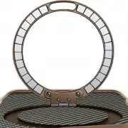 TPU+PC чохол Metal Buttons with MagSafe Carbon Ring для Apple iPhone 16 (6.1") Золотий