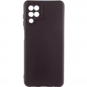 Чохол Silicone Cover Lakshmi Full Camera (AA) для Samsung Galaxy A12 Шоколадный / Chocolate