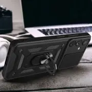 Ударопрочный чехол Camshield Serge Ring для Samsung Galaxy S23+ Черный
