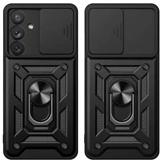 Ударопрочный чехол Camshield Serge Ring для Samsung Galaxy S23+ Черный - изображение 4