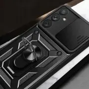 Ударопрочный чехол Camshield Serge Ring для Samsung Galaxy S23+ Черный