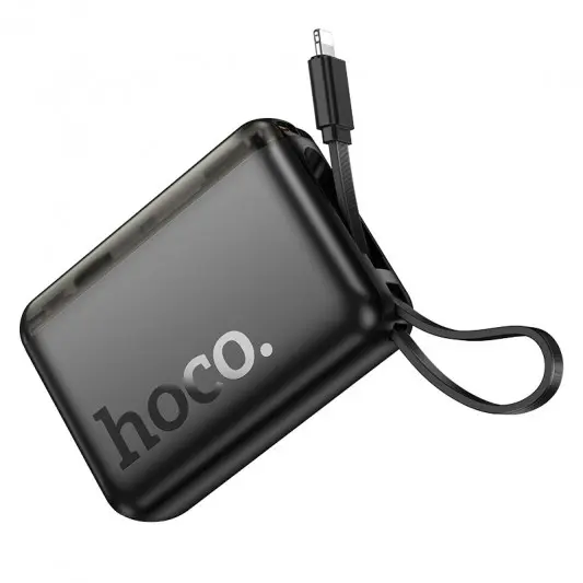Портативний ЗП Power Bank Hoco J139 Hero 22.5W+PD20W + Lightning 10000 mAh Black - зображення 2 
