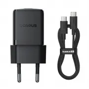 СЗУ Baseus Palm Fast Charger 30W (1USB-C) + кабель Type-C to Type-C (P10111605113-01) Cluster Black