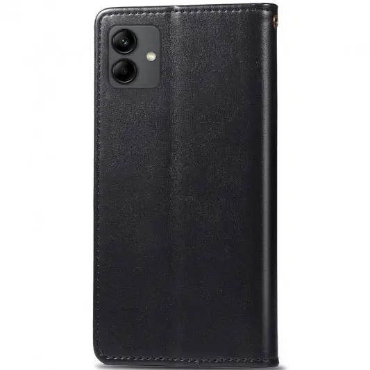Кожаный чехол-книжка GETMAN Gallant (PU) для Samsung Galaxy A04 Черный - изображение 1