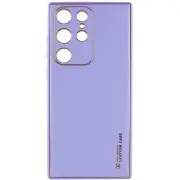 Шкіряний чохол Xshield для Samsung Galaxy S23 Ultra Бузковий / Dasheen